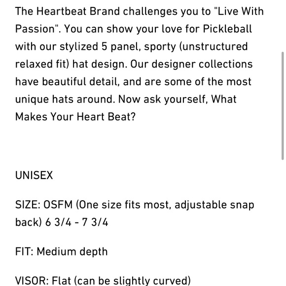 Unisex pickleball hat - Picture 3 of 3
